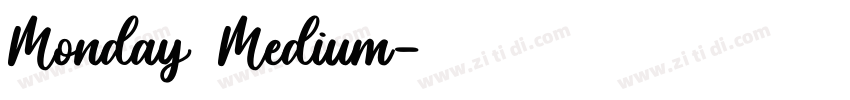 Monday Medium字体转换